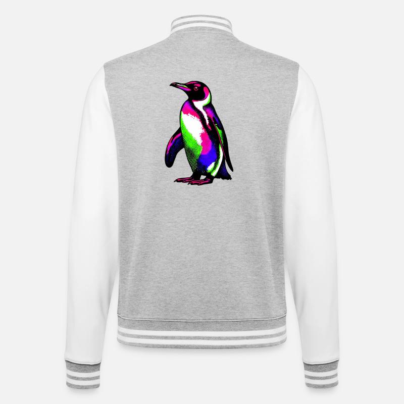 Pingouin - Veste Teddy - gris chiné / blanc