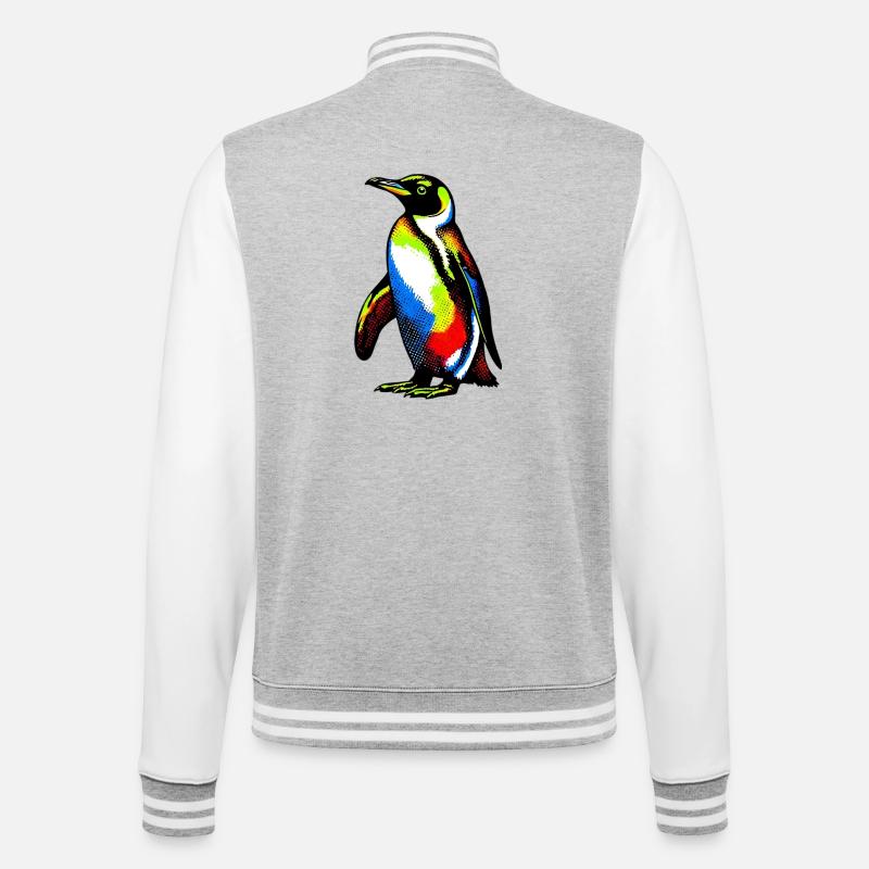 Pingouin - Veste Teddy - gris chiné / blanc