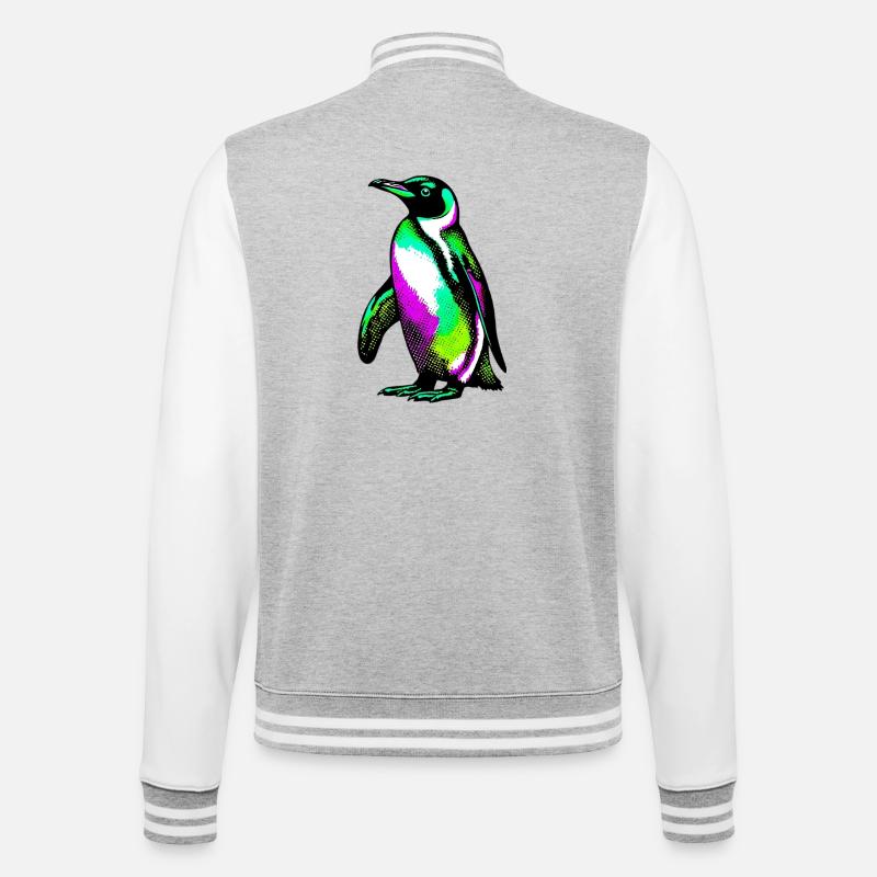 Pingouin - Veste Teddy - gris chiné / blanc