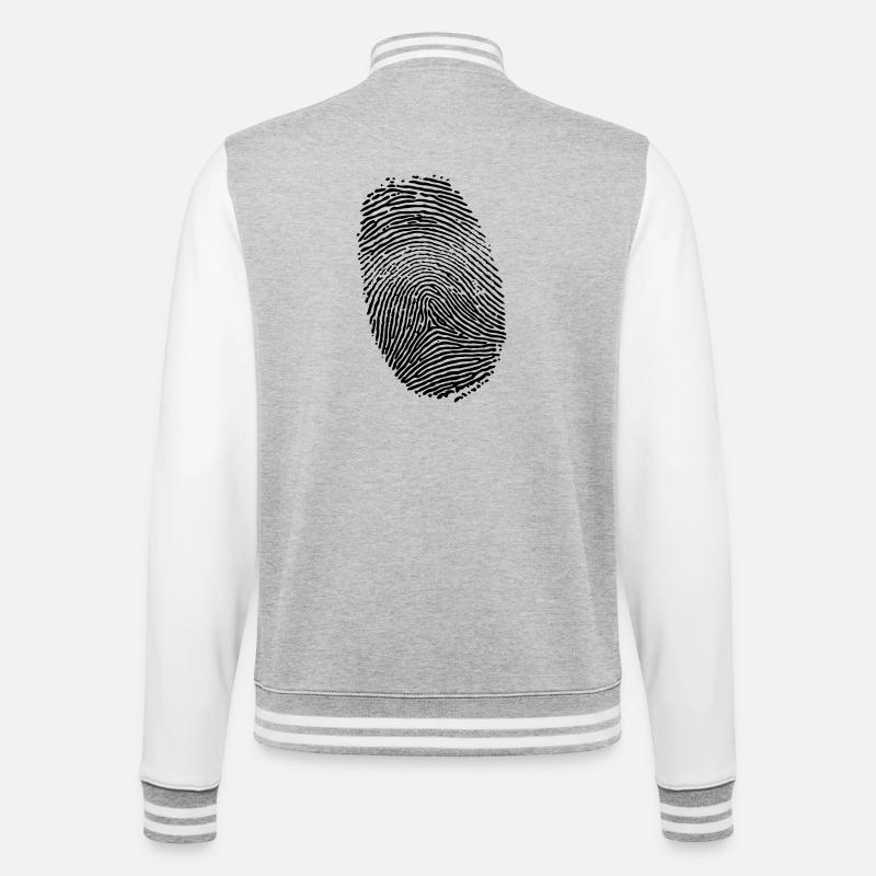 Empreinte digitale - Veste Teddy - gris chiné / blanc