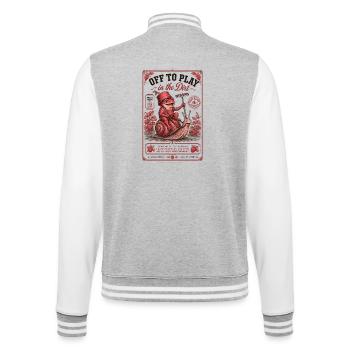 Urban Gardening Off To Play In The Dirt - College Sweat Jacket - heather grey/white - Back - Marisol (170cm)
