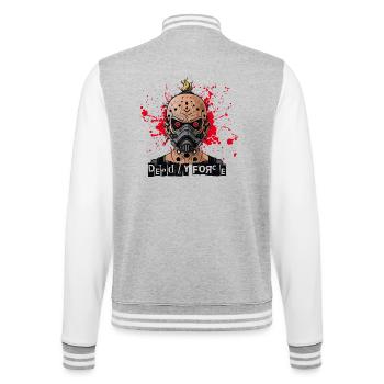 cyberpunk - Force mortelle - Veste Teddy - gris chiné / blanc - Dos - Marisol (170cm)