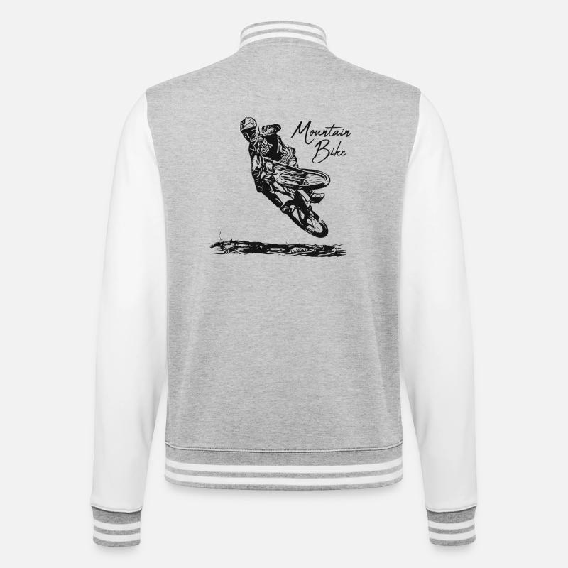 Sprinter sur sentier - Veste Teddy - gris chiné / blanc