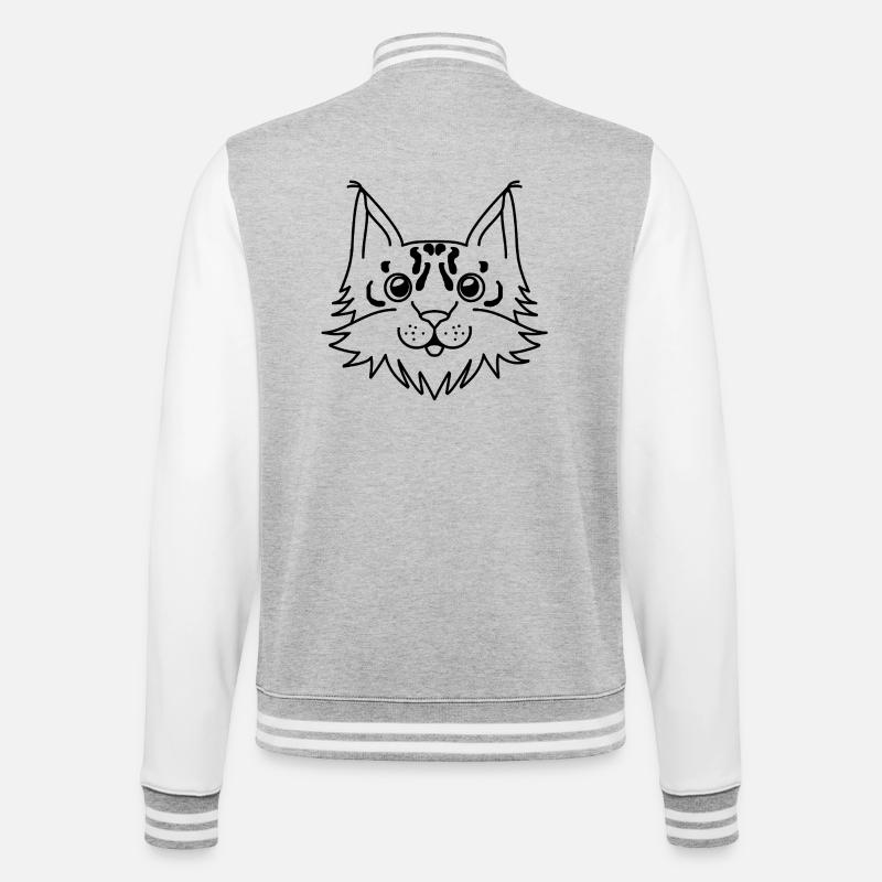 Lynx - Veste Teddy - gris chiné / blanc
