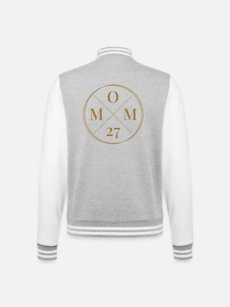 Mom 27 - College Sweat Jacket - heather grey/white