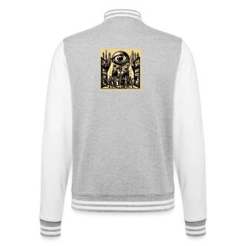 Frère aîné - Veste Teddy - gris chiné / blanc - Dos - Marisol (170cm)