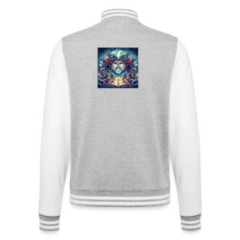 GÉMEAUX -\ Zodiaque - Veste Teddy - gris chiné / blanc - Dos - Marisol (170cm)
