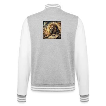 LEO \ Zodiaque - Veste Teddy - gris chiné / blanc - Dos - Marisol (170cm)