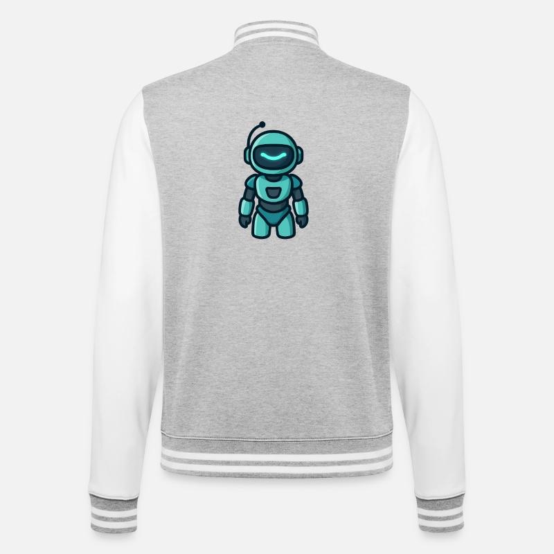Petit Bot - Veste Teddy - gris chiné / blanc
