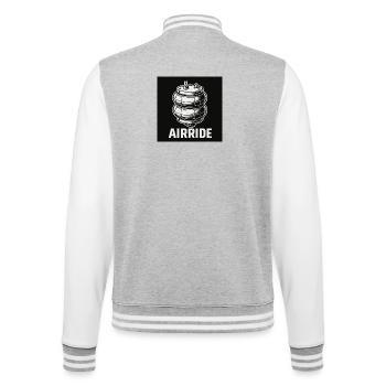 Conception innovante de l’airride avec dynamique - Veste Teddy - gris chiné / blanc - Dos - Marisol (170cm)