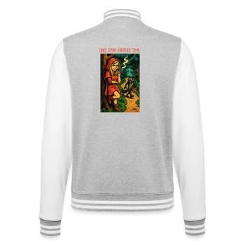 ONCE UPON ANOTHER TIME - Black Humor - College Sweat Jacket - heather grey/white - Back - Marisol (170cm)