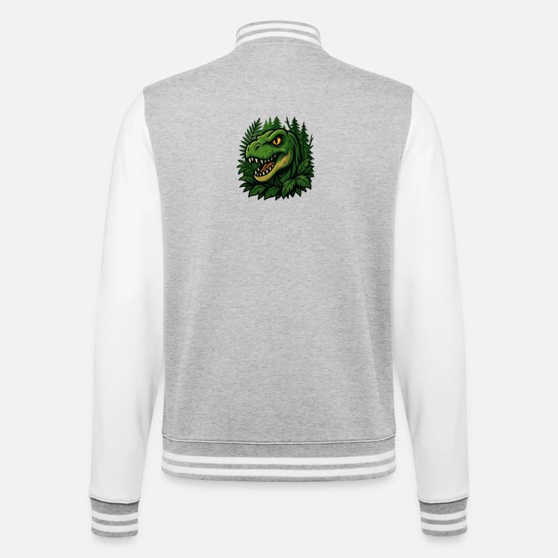T-Rex - Veste Teddy - gris chiné / blanc