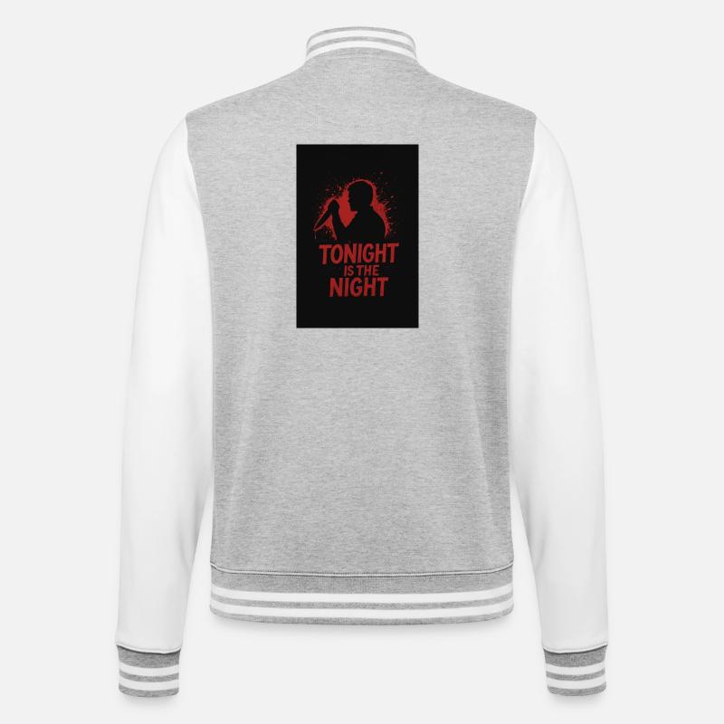 Dexter « Ce soir est la nuit » - Veste Teddy - gris chiné / blanc