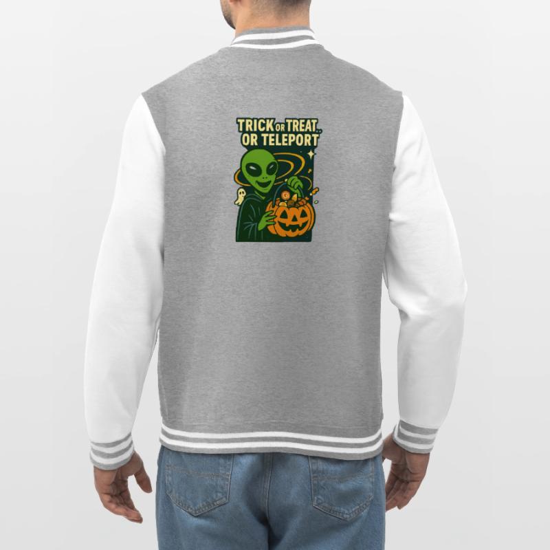 Alien Halloween T-Shirt – Süßes oder Saures... oder... College-Sweatjacke