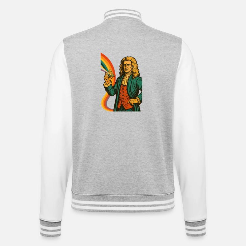 Psychedelic Art Big Count - College Sweat Jacket - heather grey/white