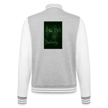 Eddie Gluskin Vision nocturne 'Darling' Horror Design - Veste Teddy - gris chiné / blanc - Dos - Marisol (170cm)
