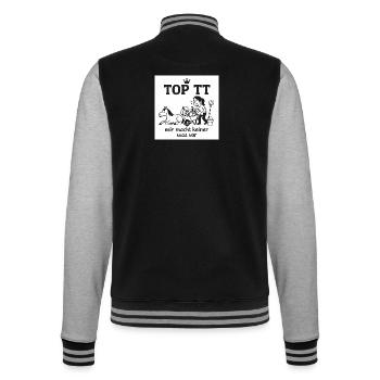 Tournament Aid, Riding Tournament, Horse, - College Sweat Jacket - black/heather grey - Back - Marisol (170cm)