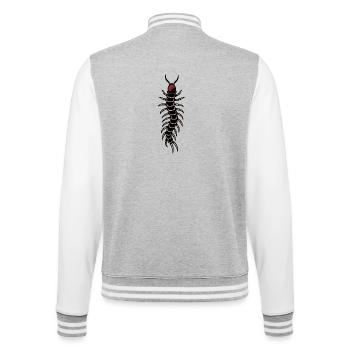 Mille-pattes - Veste Teddy - gris chiné / blanc - Dos - Marisol (170cm)
