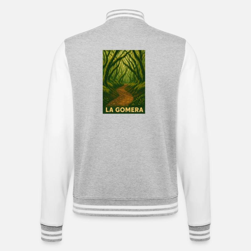 Cloud Forest Gomera - College Sweat Jacket - heather grey/white