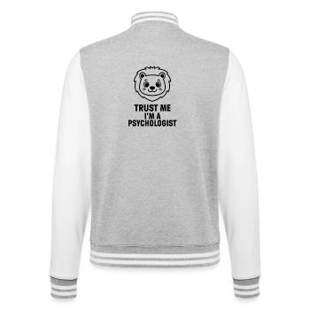 TRUST ME I'M A PSYCHOLOGIST - Veste Teddy - gris chiné / blanc - Dos - Marisol (170cm)