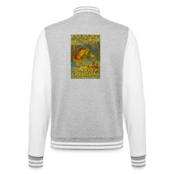 Christmas Collection: Friendship over Distance - College Sweat Jacket - heather grey/white - Back - Marisol (170cm)