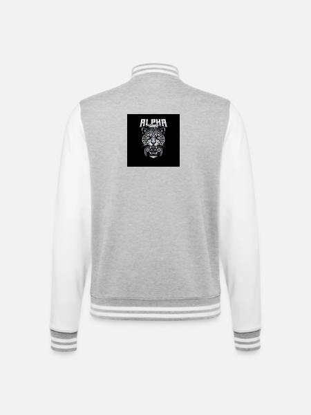 Alpha Gamer Jaguar - College Sweat Jacket - heather grey/white