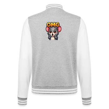 OMG Mouse - Veste Teddy - gris chiné / blanc - Dos - Marisol (170cm)