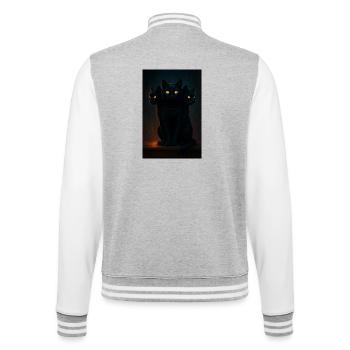 RockyZoo15 - College Sweat Jacket - heather grey/white - Back - Marisol (170cm)