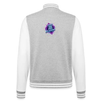 Neon Retro ProFlexen - College-Sweatjacke - Grau meliert/Weiß - Hinten - Marisol (170cm)