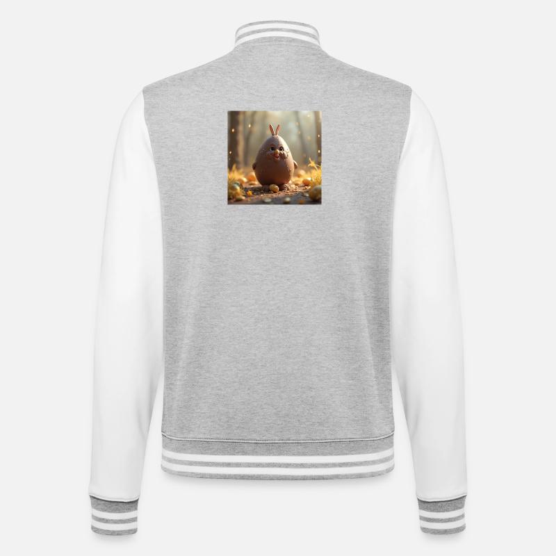 An Easter Bunny - College Sweat Jacket - heather grey/white