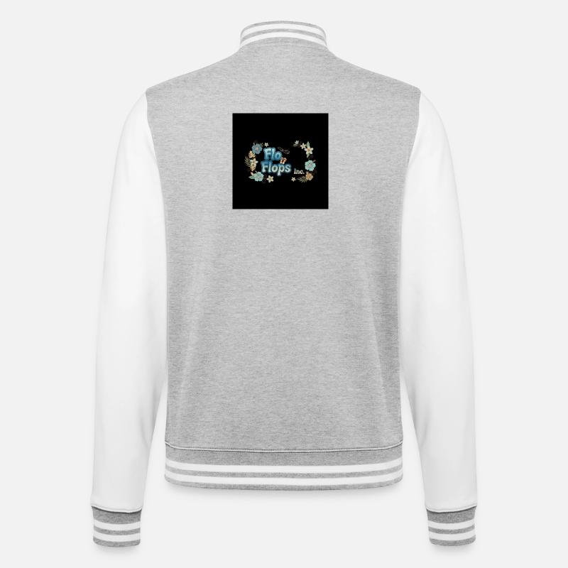 Flo Flops Floral Logo - Veste Teddy - gris chiné / blanc