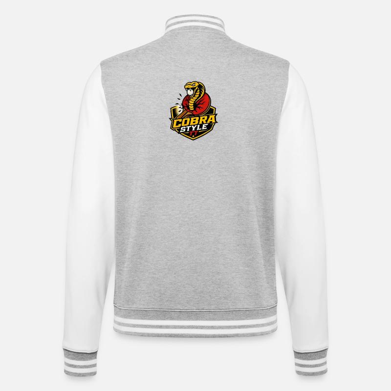 Cobra Style Table Tennis - College Sweat Jacket - heather grey/white