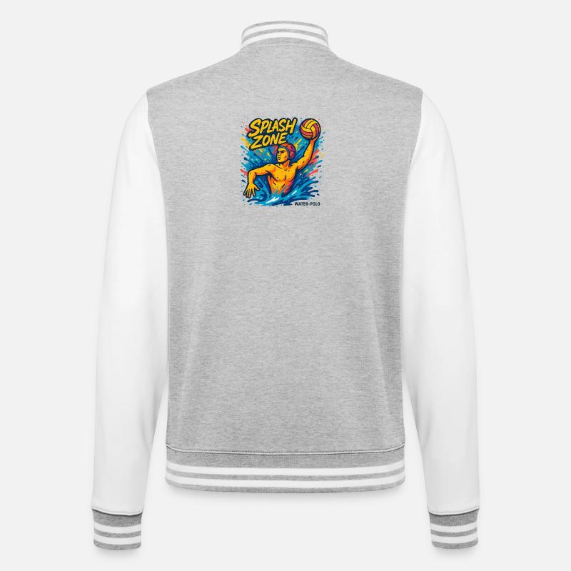 Splash Zone Water Polo Champion - College Sweat Jacket - heather grey/white