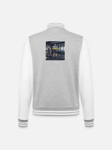 GIDAGI Fitness Cartoons Collection - College Sweat Jacket - heather grey/white