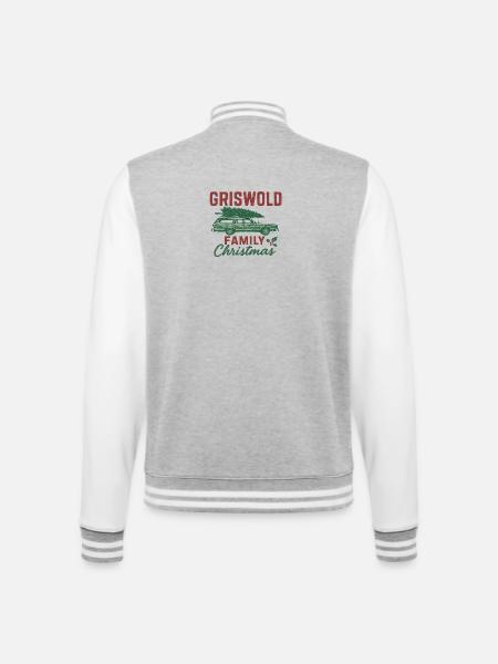 Griswold Family Christmas Car - College Sweat Jacket - heather grey/white