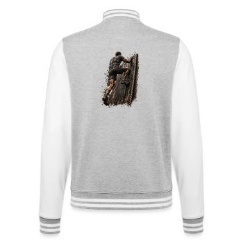 Mud Master - Obstacle - Teamwork - College Sweat Jacket - heather grey/white - Back - Marisol (170cm)