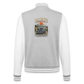 Balbinio European Road Heritage - College Sweat Jacket - heather grey/white - Back - Marisol (170cm)
