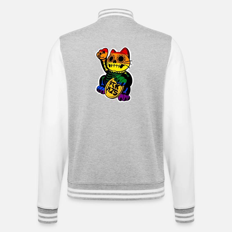 Neko Cavalera Pride Edition  - College-Sweatjacke - Grau meliert/Weiß