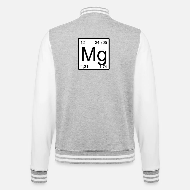 Té de conception d’élément en magnésium - Veste Teddy - gris chiné / blanc