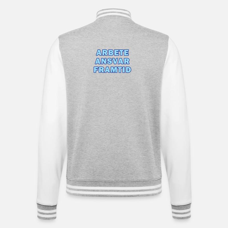 Work Responsibility Future - College Sweat Jacket - heather grey/white