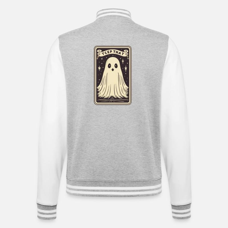 Tarot Card Mind - College Sweat Jacket - heather grey/white