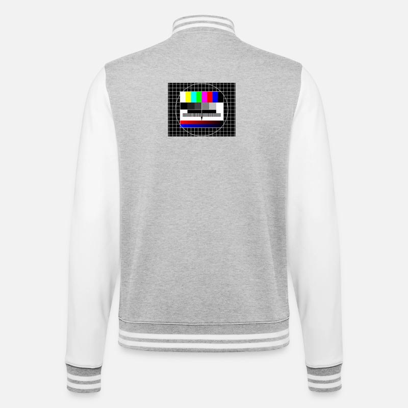 Image de test - Veste Teddy - gris chiné / blanc