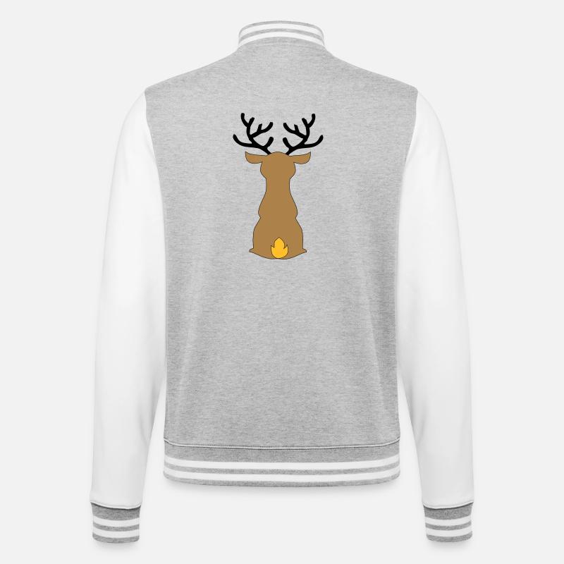 Christmas - College Sweat Jacket - heather grey/white