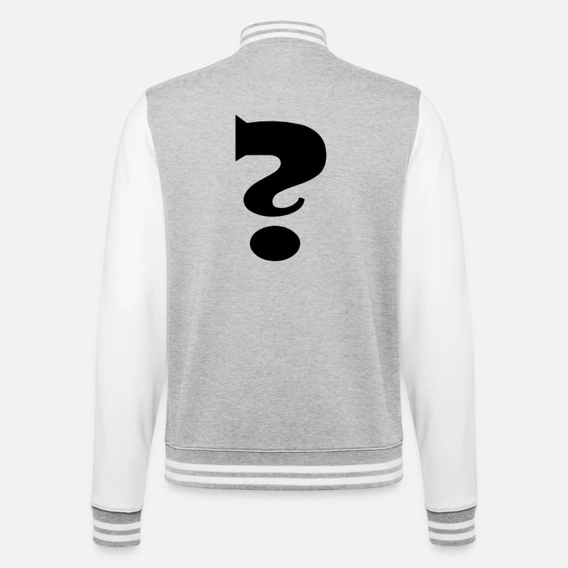 Point d'interrogation - Veste Teddy - gris chiné / blanc