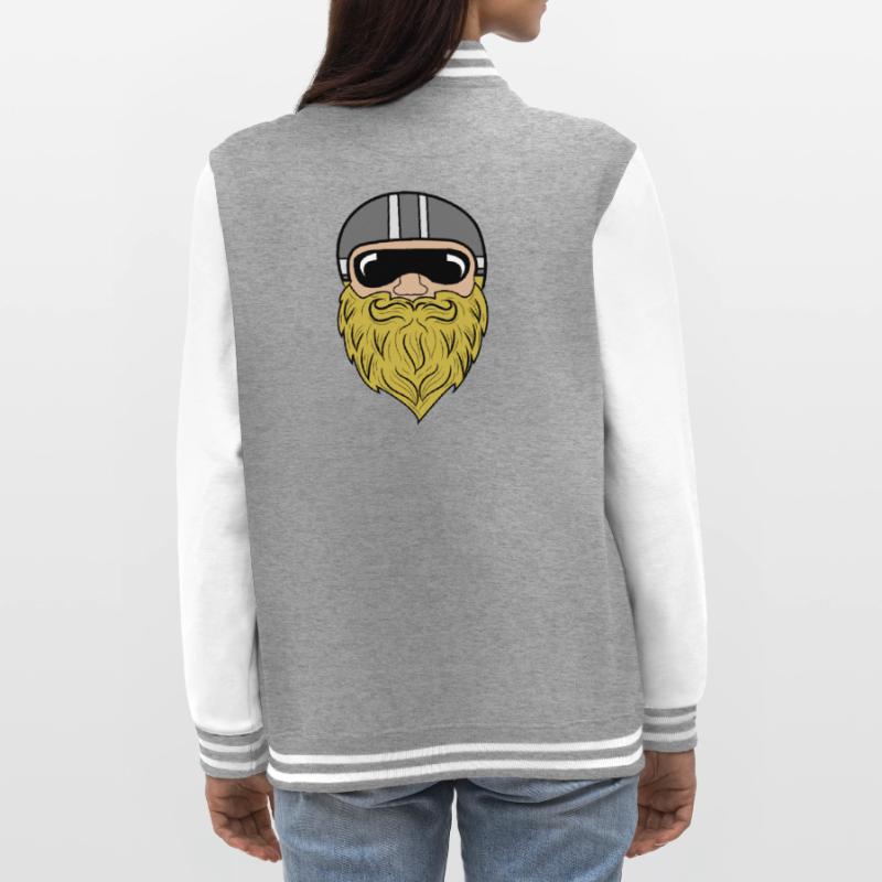 Bart Ziegenbart Bartfrisur Schnurrbart Bartträger College-Sweatjacke