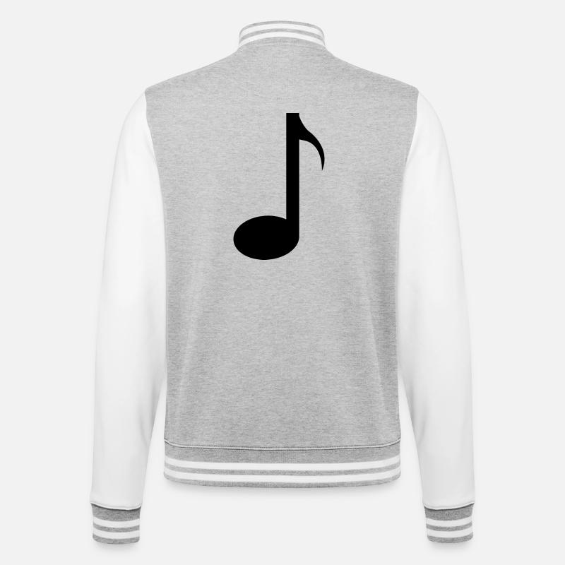 Note musicale - Veste Teddy - gris chiné / blanc