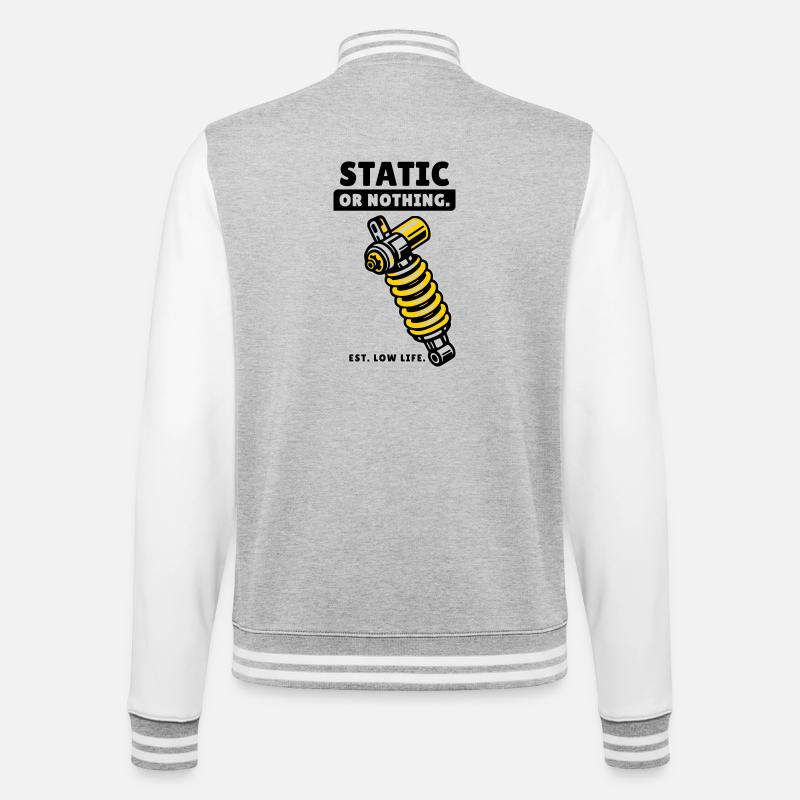 Conception de réglage statique ou rien : faible durée de vie - Veste Teddy - gris chiné / blanc