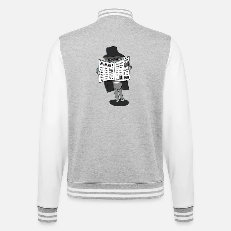 Llama Sous couverture - Veste Teddy - gris chiné / blanc