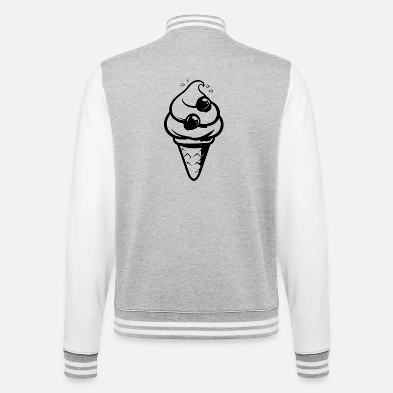 Cornet - College Sweat Jacket - heather grey/white