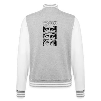 Monteverdi: L’incoronazionde di Poppea - College-Sweatjacke - Grau meliert/Weiß - Hinten - Marisol (170cm)